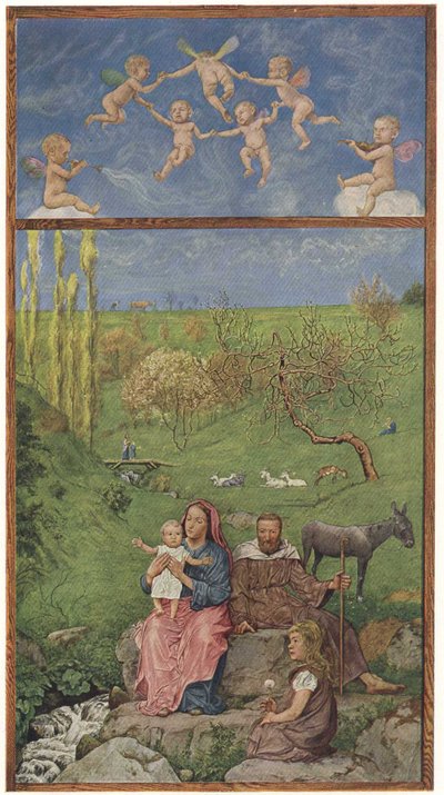 The Rest on The Flight into Egypt by Hans Thoma